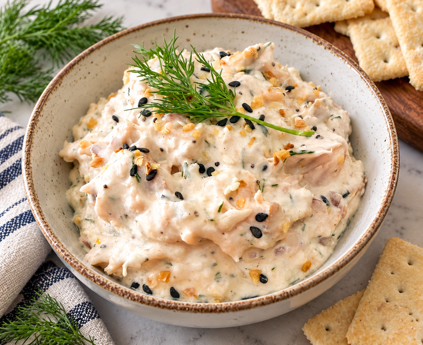 Smoked Salmon Everything Bagel Dip